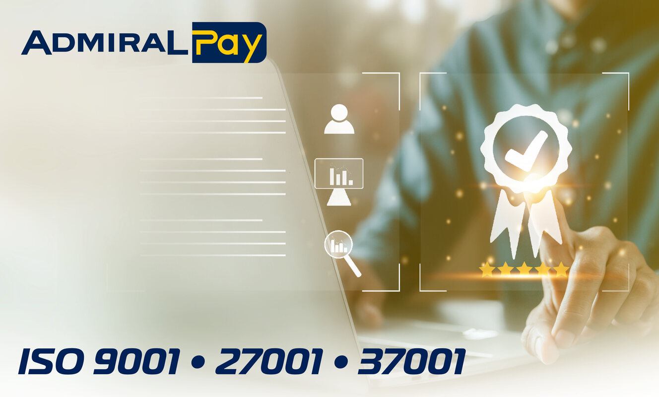 ADMIRAL Pay Certificazioni ISO
