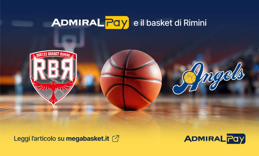Admiral Pay Sponsor di Basket Rimini e Basket Santarcangelo