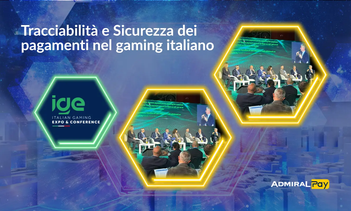 ADMIRAL Pay all’IGE 2026 intervento su tracciabilità e sicurezza dei pagamenti nel gaming italiano