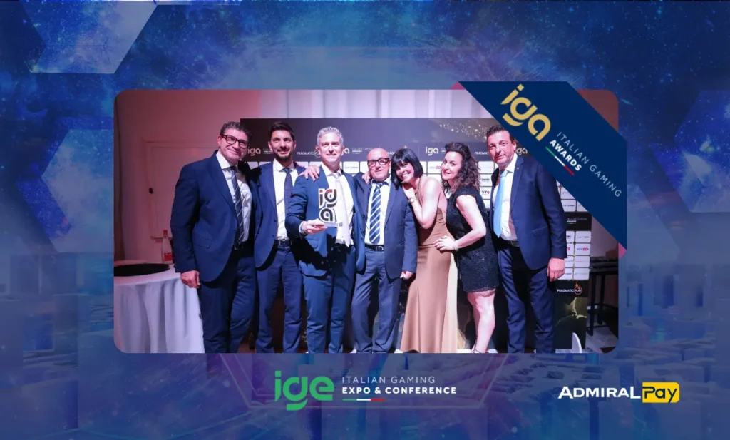 ADMIRAL Pay premiata agli IGA 2026 per Payment Excellence nei pagamenti gaming
