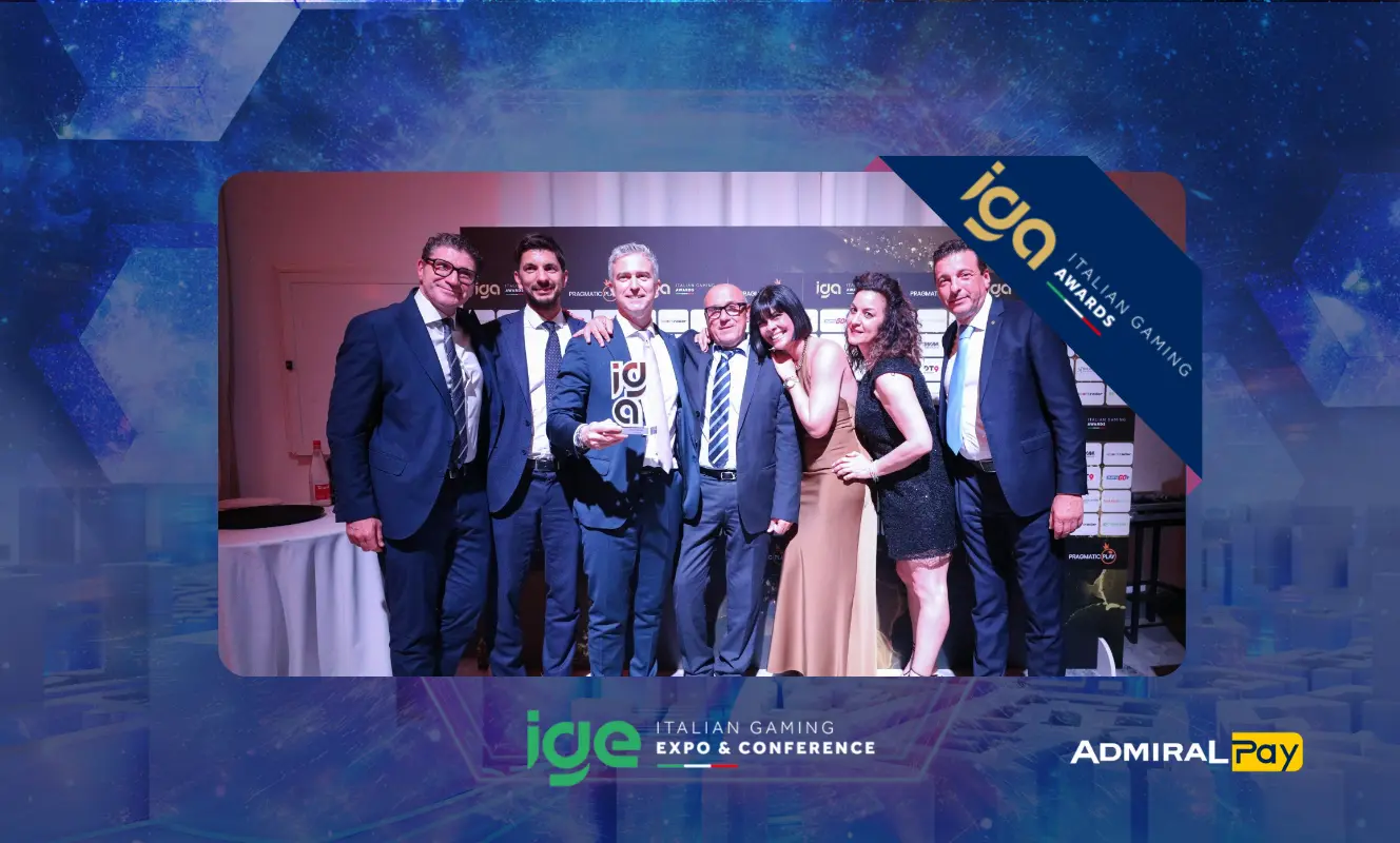 ADMIRAL Pay premiata agli IGA 2026 per Payment Excellence nei pagamenti gaming