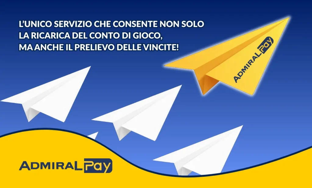 Nuove regole ADM: Ricarica e prelievo vincite conto gioco nei PVR con ADMIRAL Pay